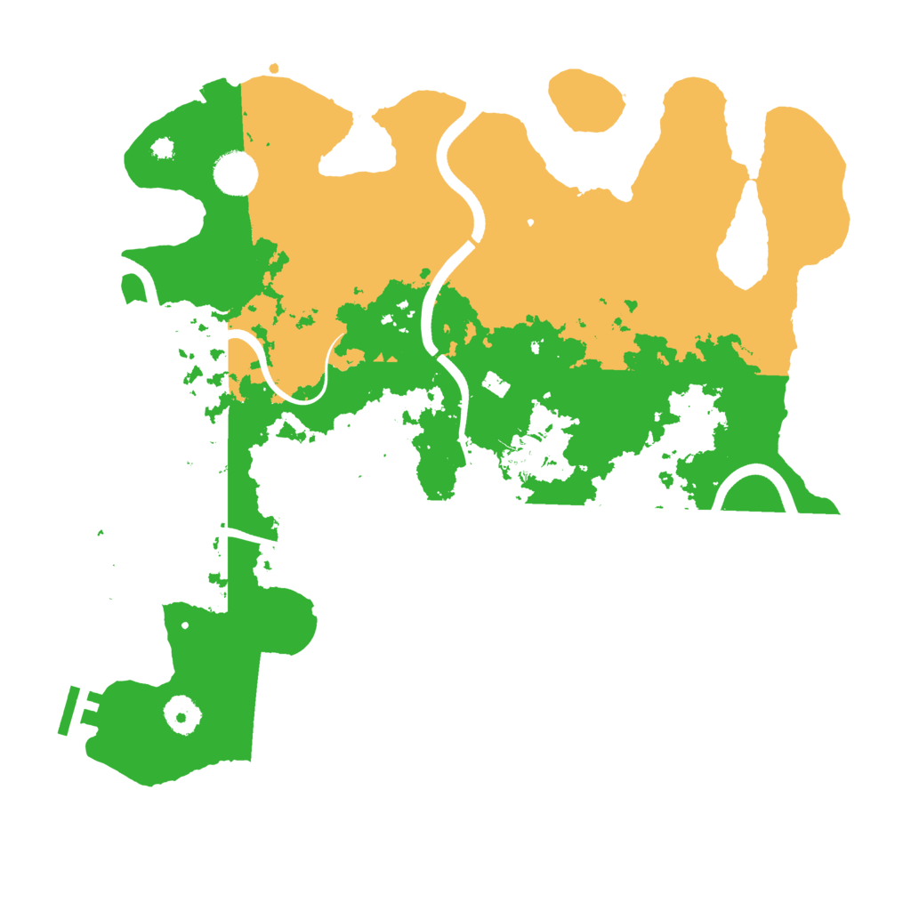 Biome Rust Map: Procedural Map, Size: 3700, Seed: 272943683