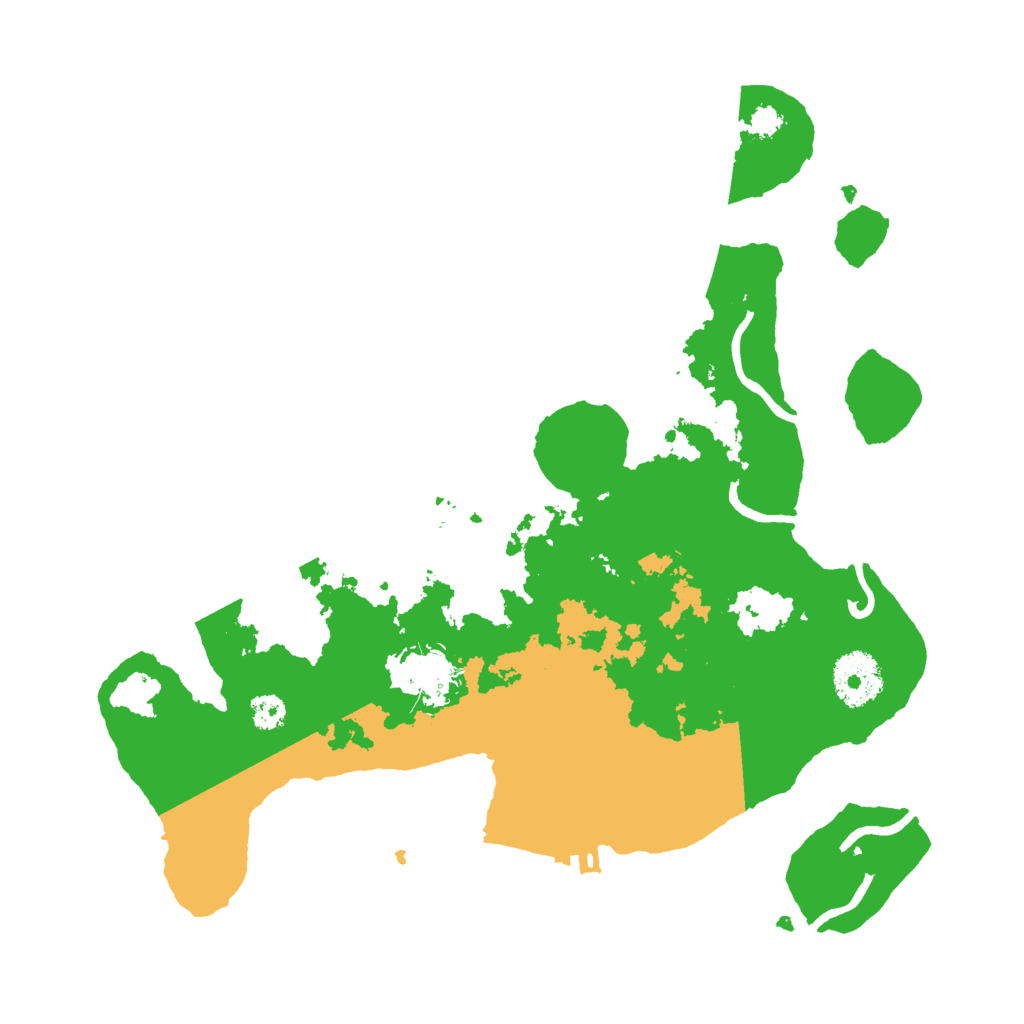 Biome Rust Map: Procedural Map, Size: 3000, Seed: 115830754