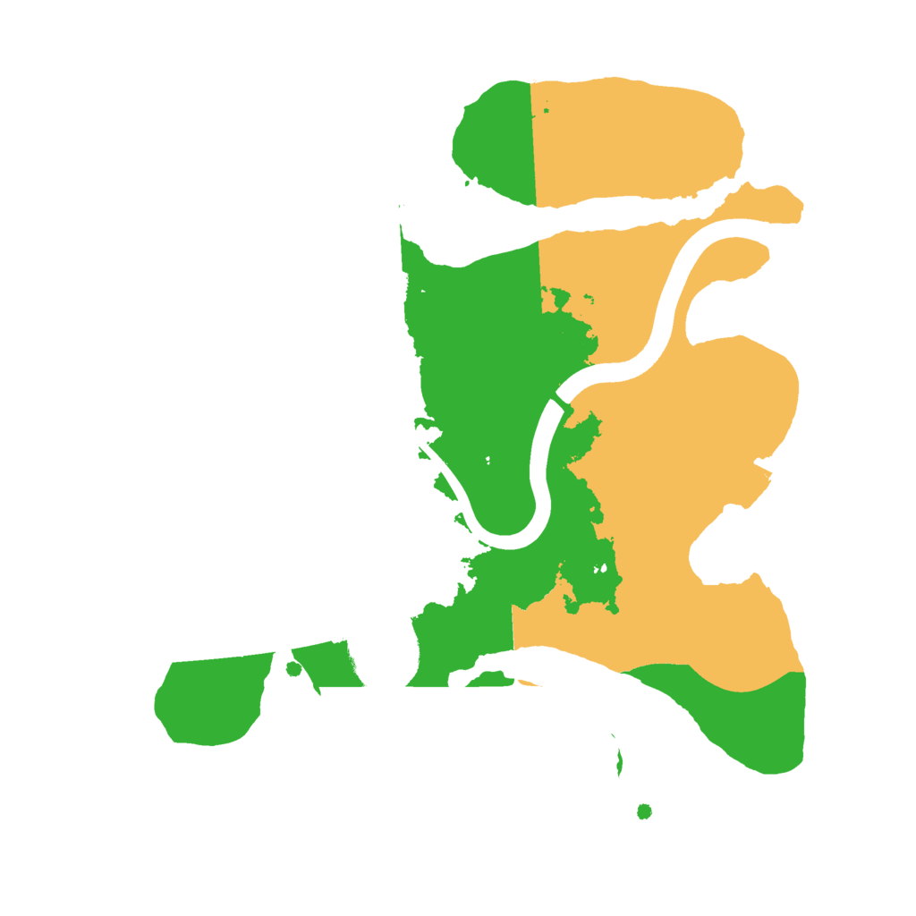 Biome Rust Map: Procedural Map, Size: 2400, Seed: 1057315065