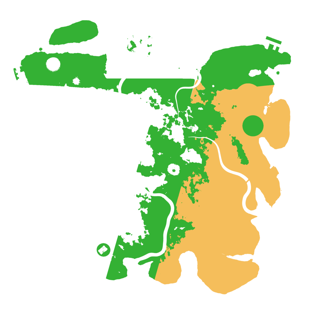 Biome Rust Map: Procedural Map, Size: 3950, Seed: 2407103