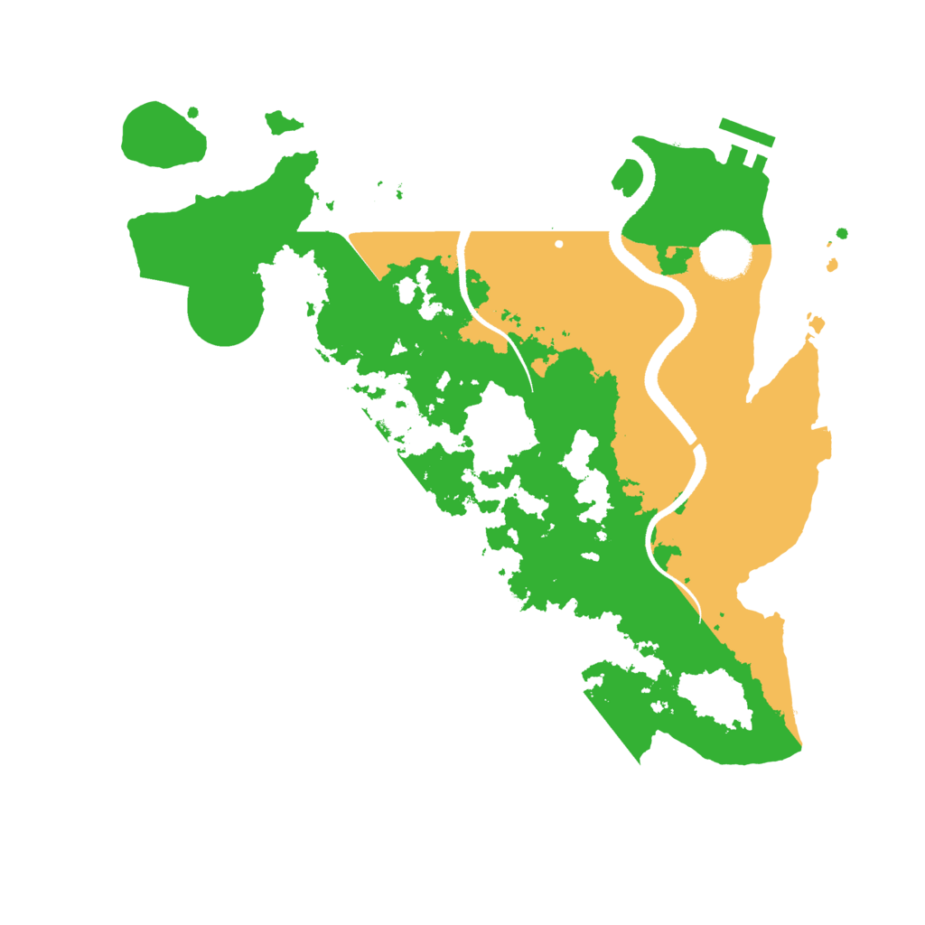 Biome Rust Map: Procedural Map, Size: 3300, Seed: 62726