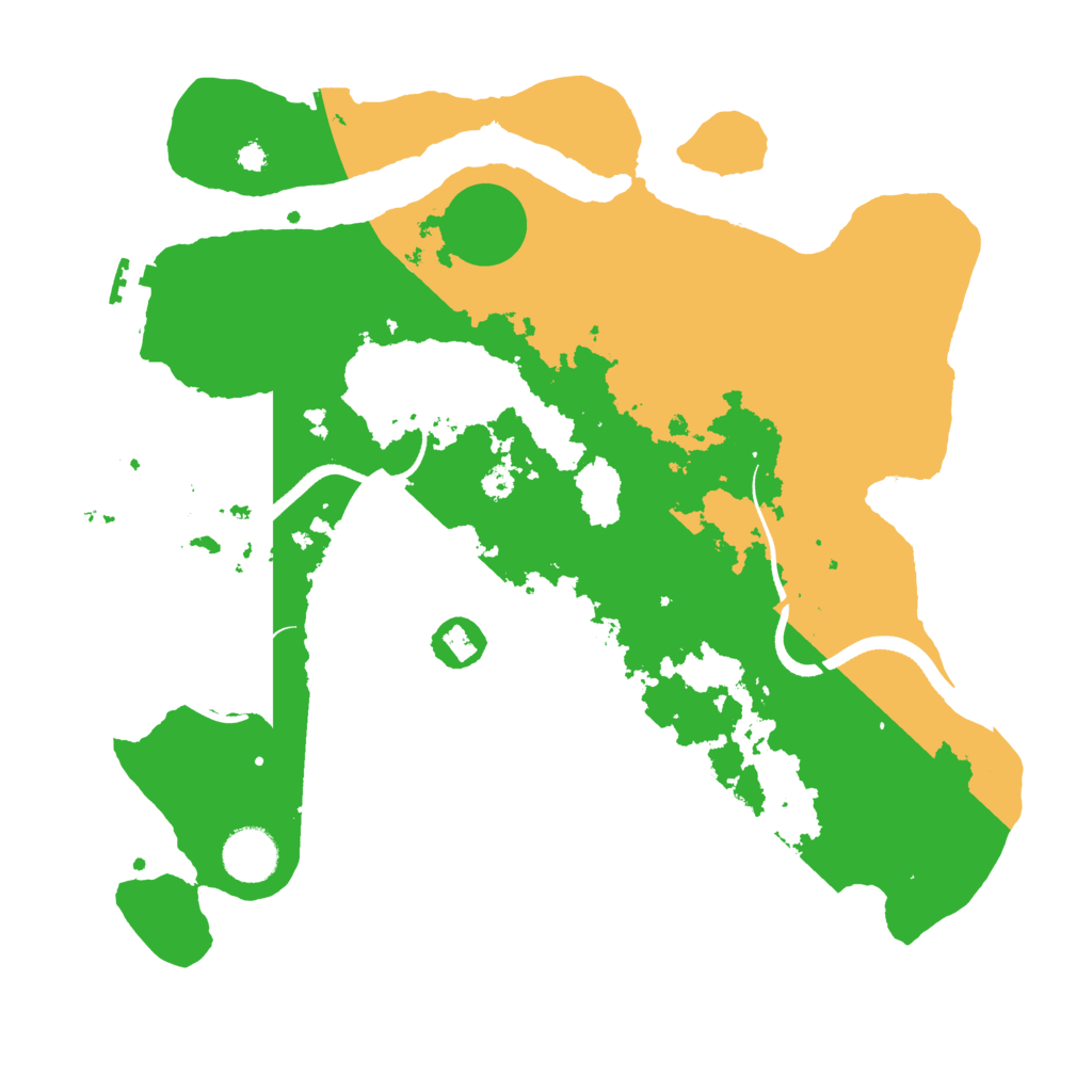 Biome Rust Map: Procedural Map, Size: 3500, Seed: 211480102