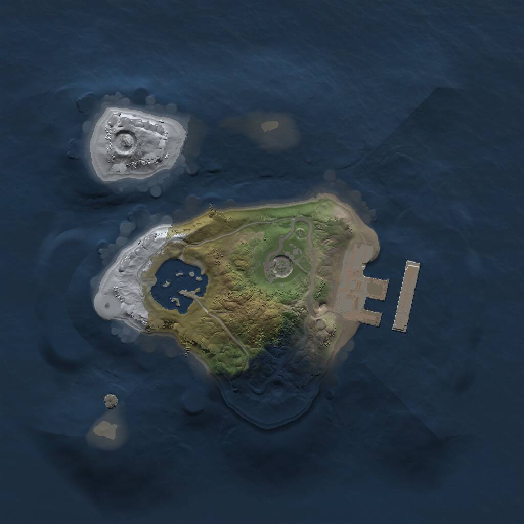 Rust Map: Procedural Map, Size: 1500, Seed: 553988750, 4 Monuments