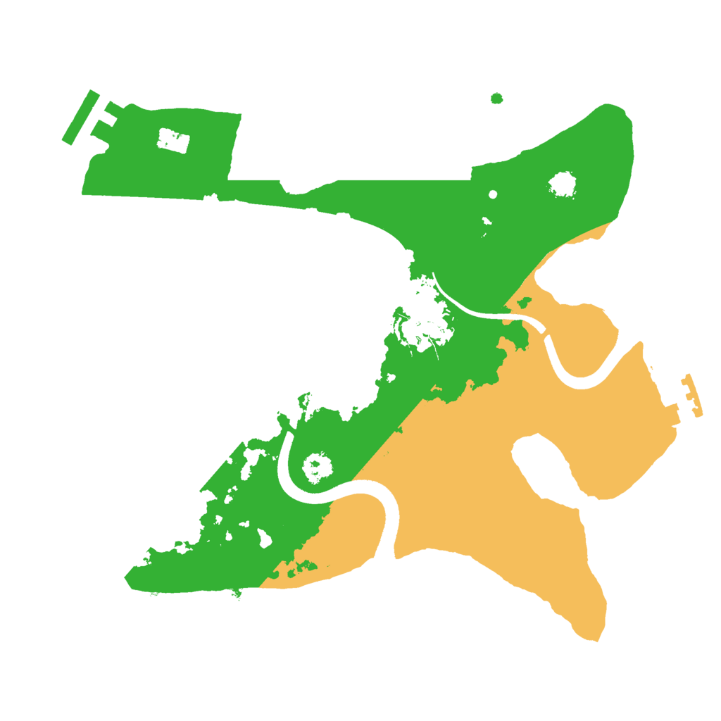 Biome Rust Map: Procedural Map, Size: 2500, Seed: 256245696