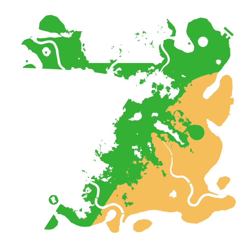 Biome Rust Map: Procedural Map, Size: 4400, Seed: 87971055