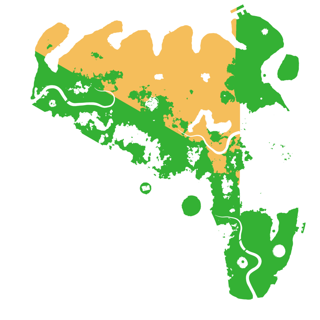 Biome Rust Map: Procedural Map, Size: 4500, Seed: 10443