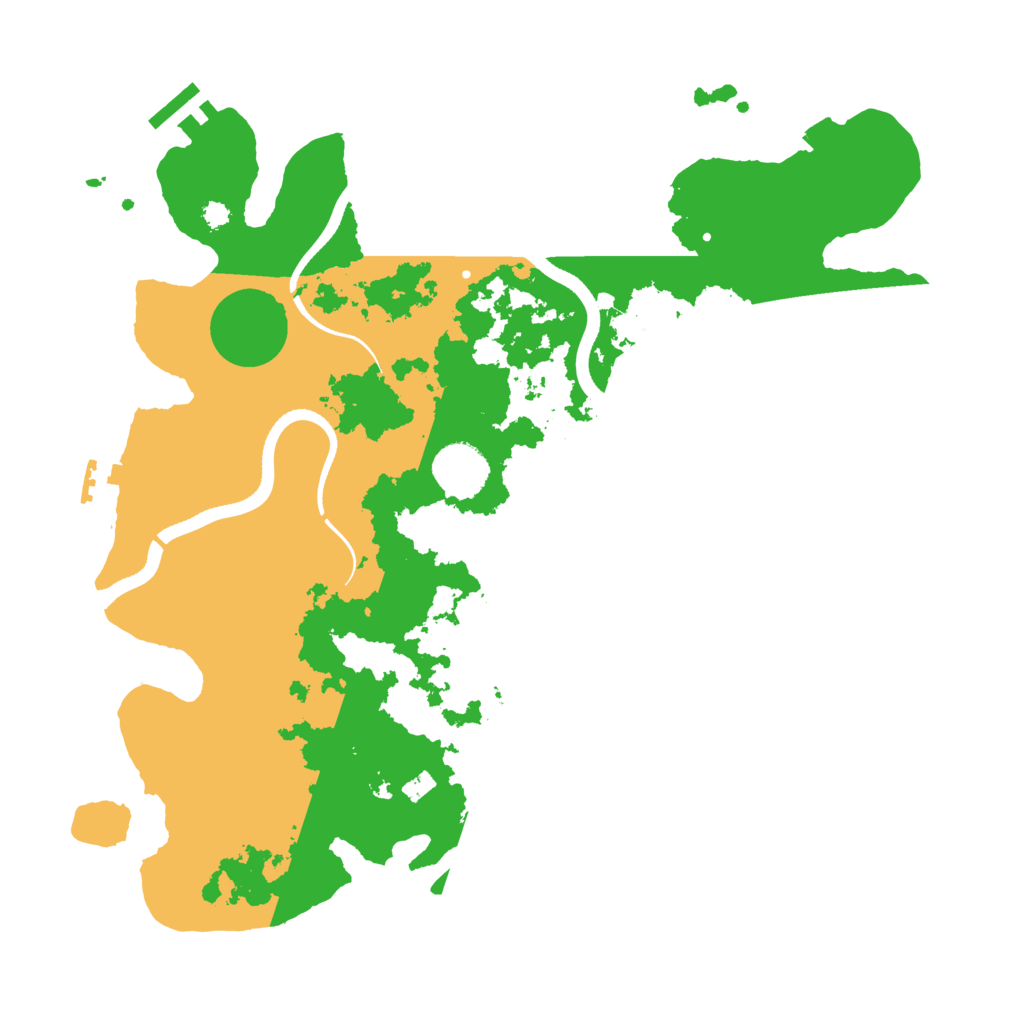 Biome Rust Map: Procedural Map, Size: 3500, Seed: 59534