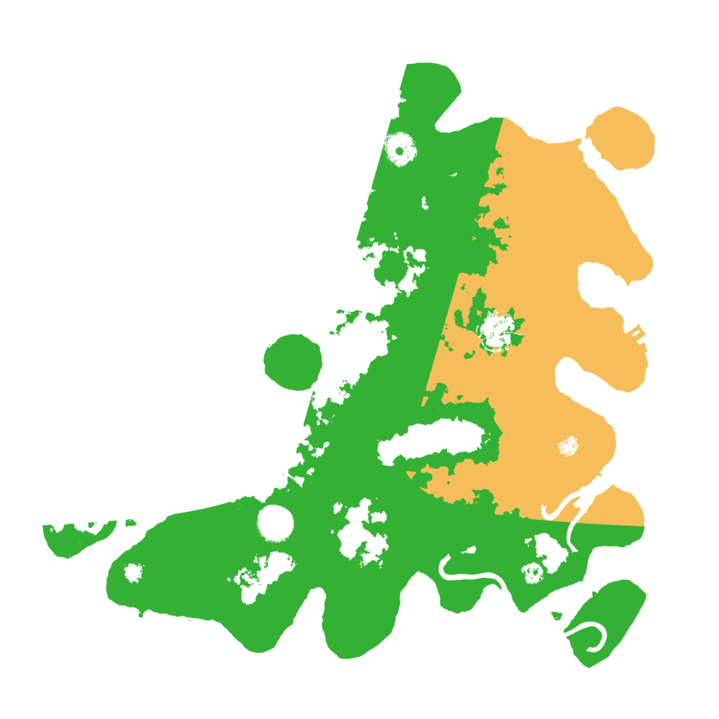 Biome Rust Map: Procedural Map, Size: 3500, Seed: 781384005