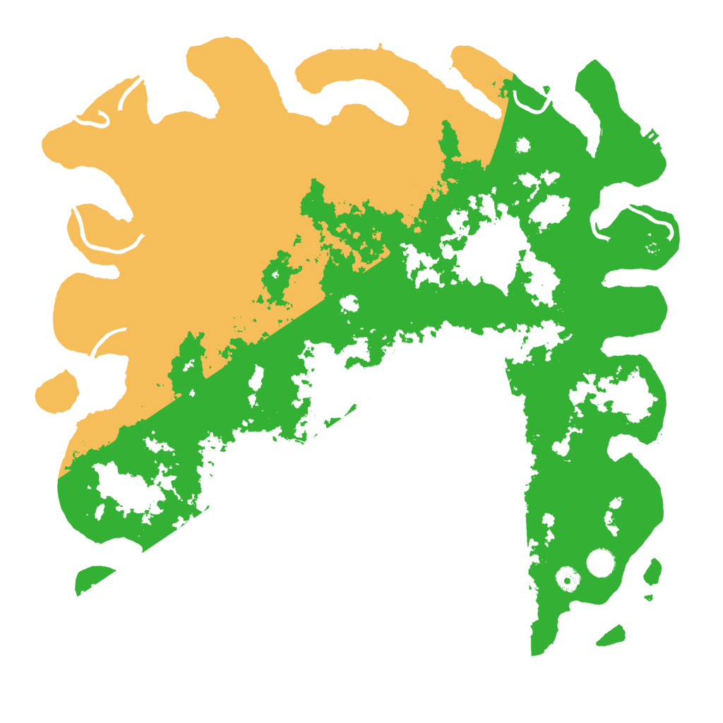 Biome Rust Map: Procedural Map, Size: 4500, Seed: 710202516