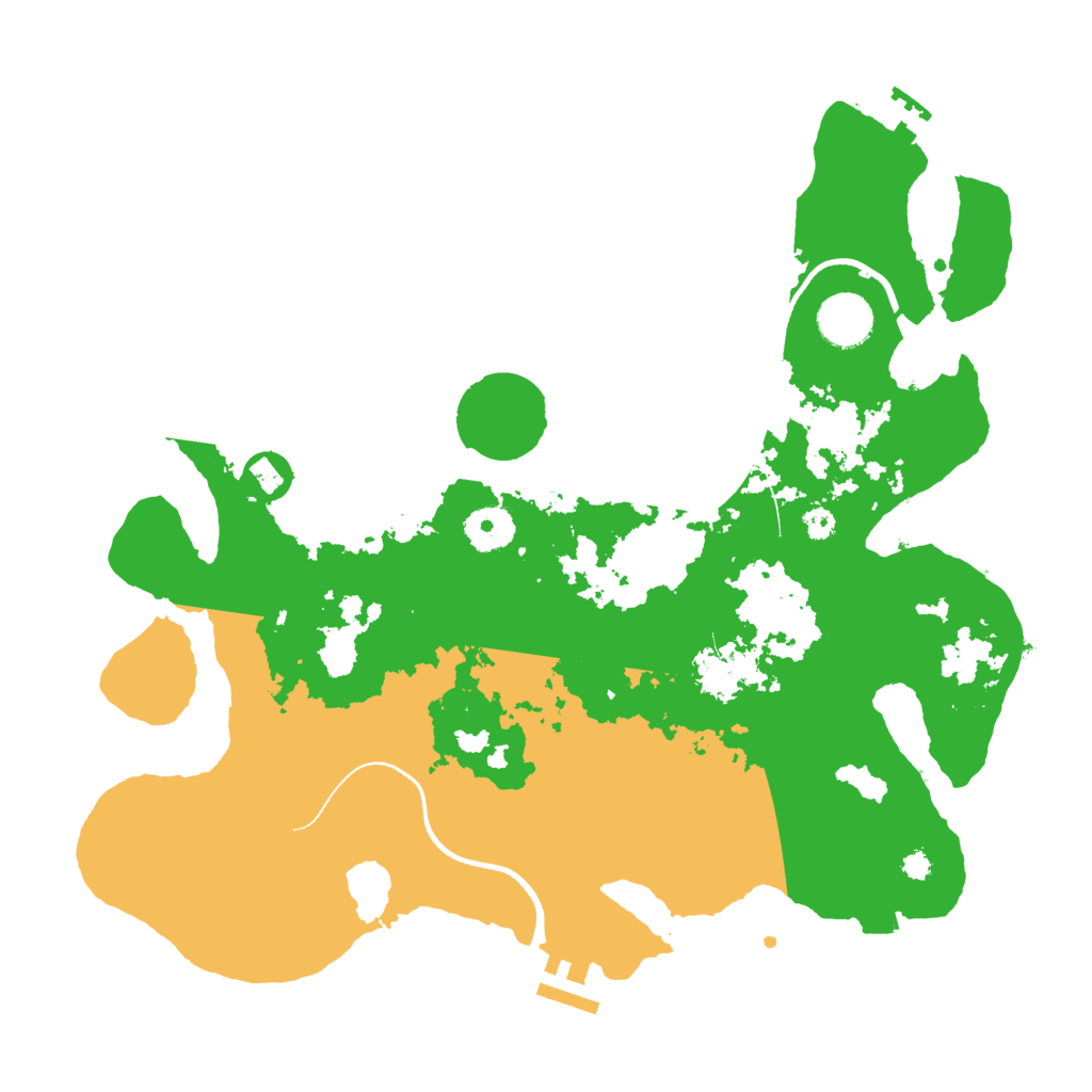 Biome Rust Map: Procedural Map, Size: 3500, Seed: 25847029
