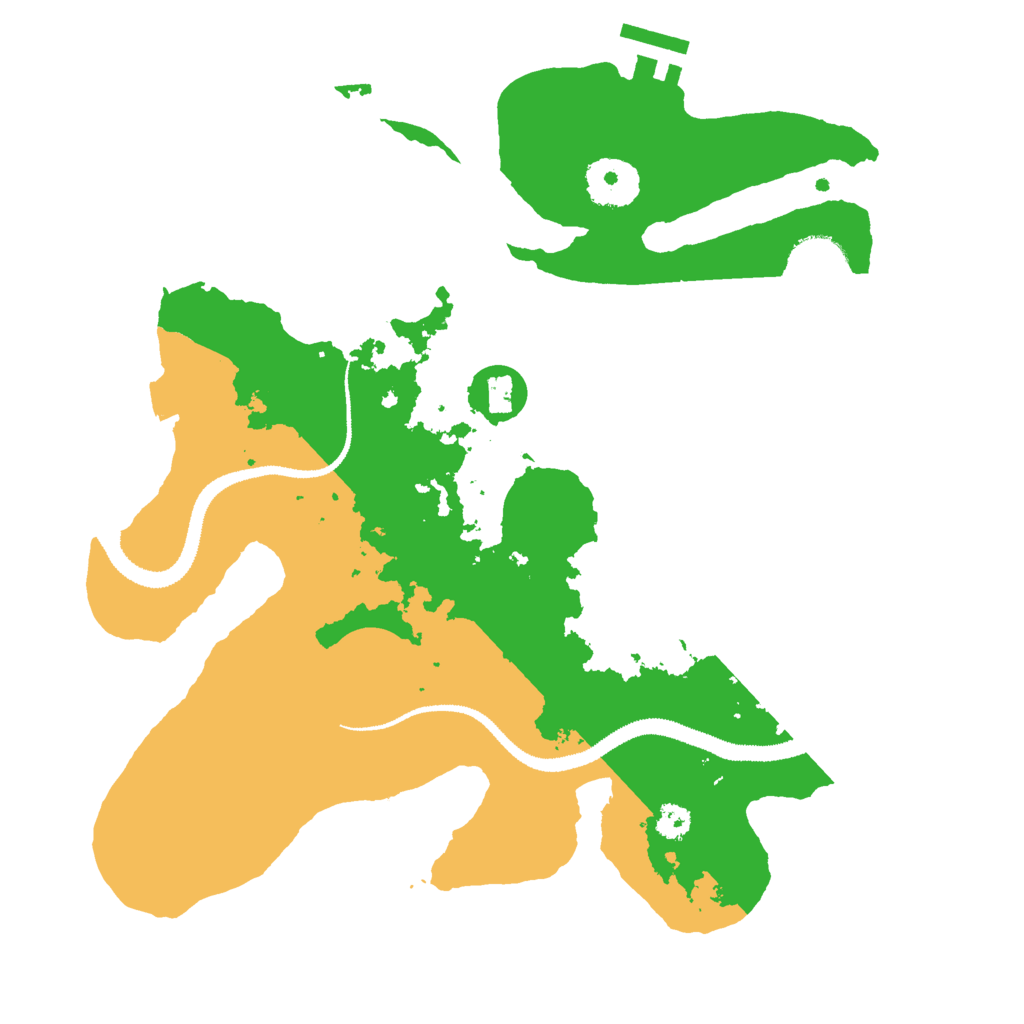 Biome Rust Map: Procedural Map, Size: 3000, Seed: 795629674