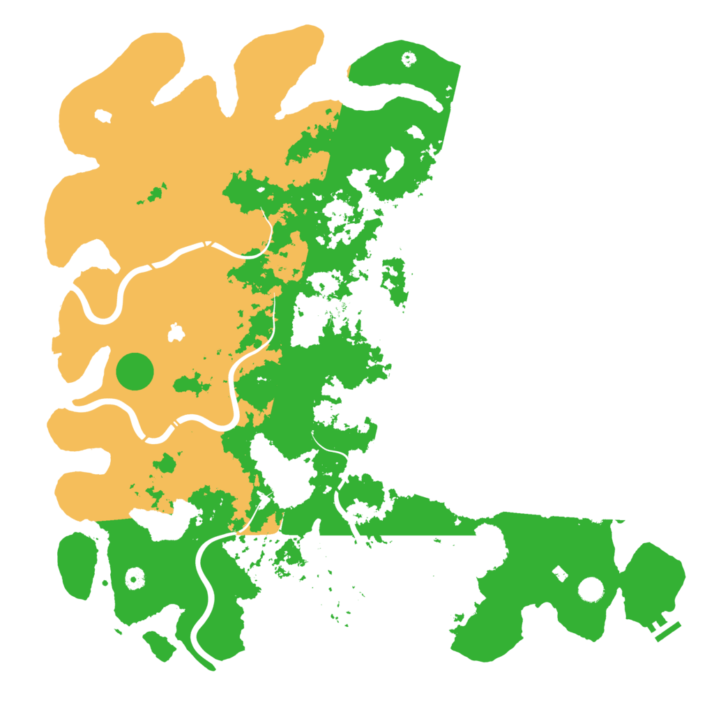 Biome Rust Map: Procedural Map, Size: 5000, Seed: 9890898