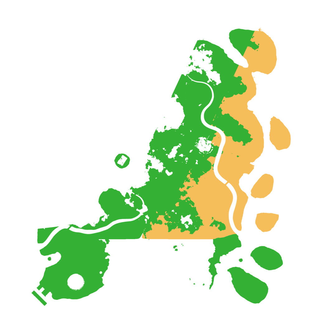 Biome Rust Map: Procedural Map, Size: 3500, Seed: 1333571650