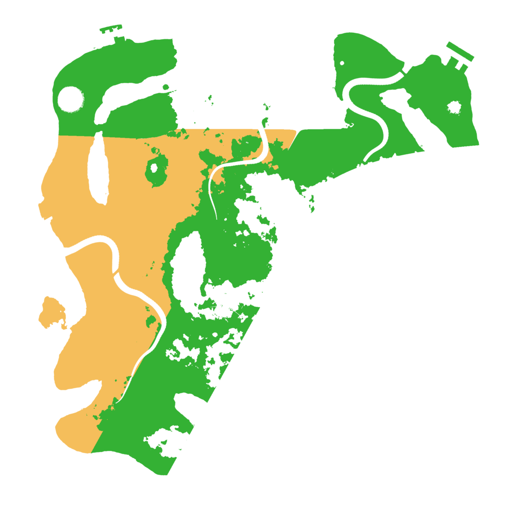 Biome Rust Map: Procedural Map, Size: 3500, Seed: 1799443317
