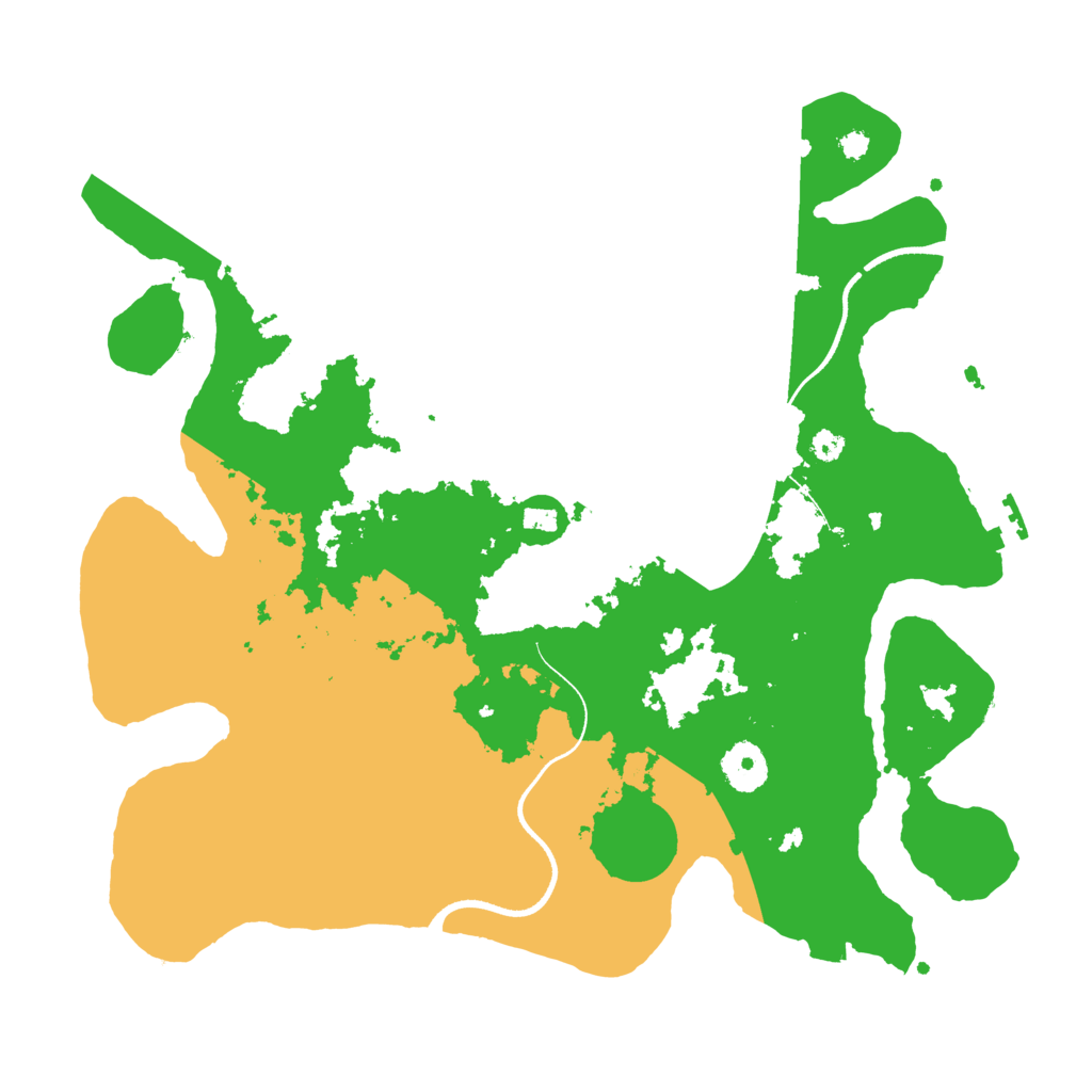 Biome Rust Map: Procedural Map, Size: 3500, Seed: 9370982