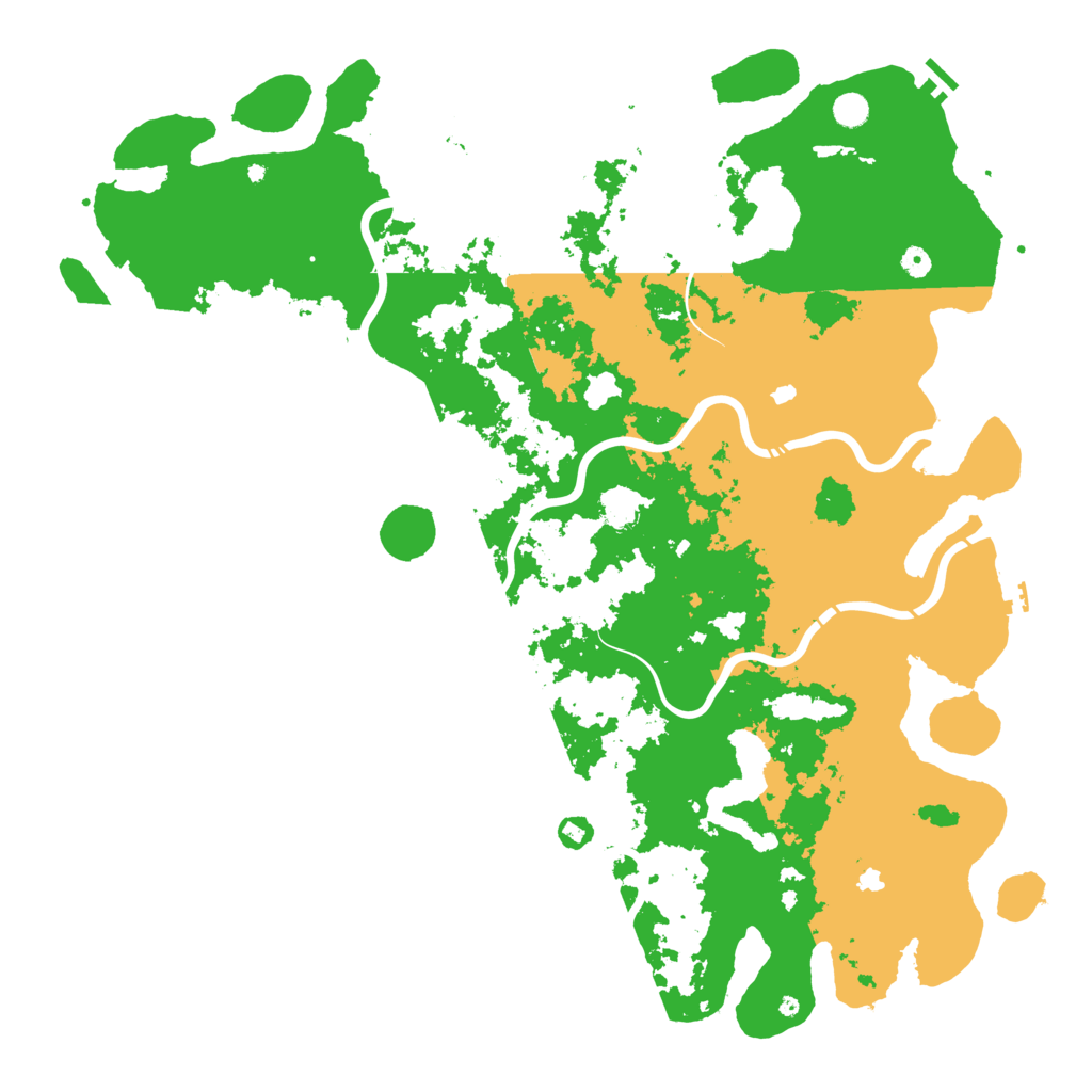 Biome Rust Map: Procedural Map, Size: 5500, Seed: 3218434
