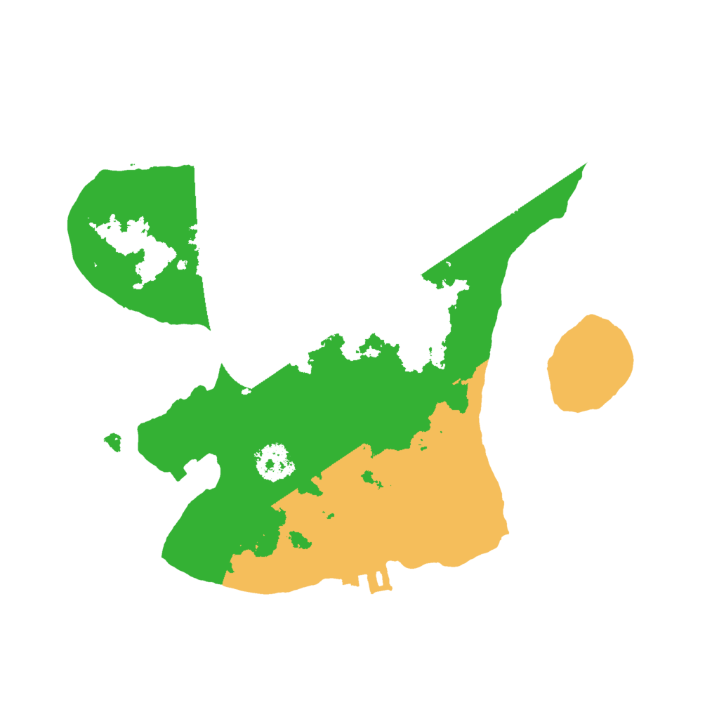 Biome Rust Map: Procedural Map, Size: 2000, Seed: 52346