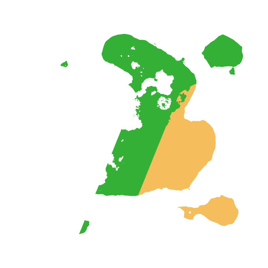 Biome Rust Map: Procedural Map, Size: 2000, Seed: 1077122454