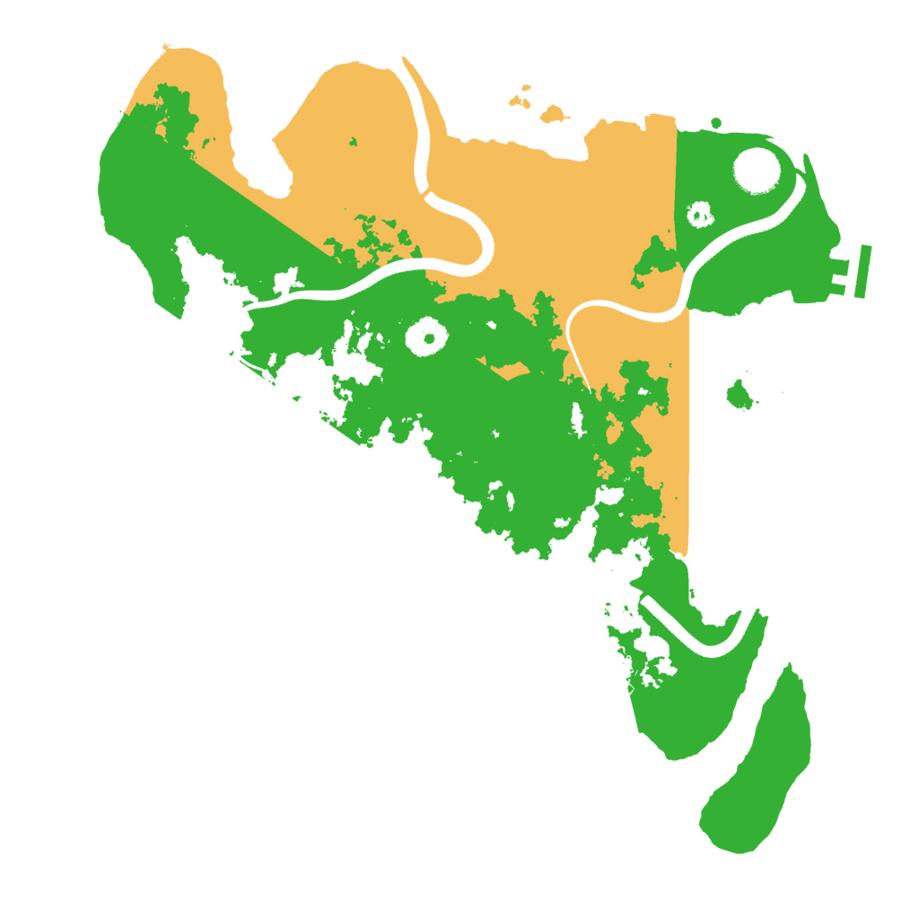 Biome Rust Map: Procedural Map, Size: 3500, Seed: 413196412