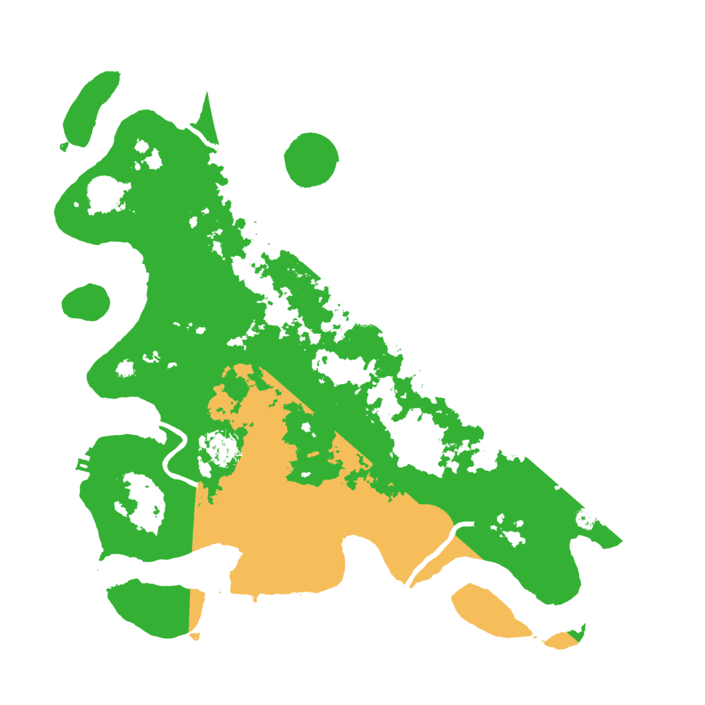 Biome Rust Map: Procedural Map, Size: 3700, Seed: 2004306195