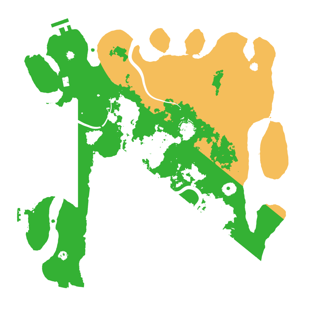 Biome Rust Map: Procedural Map, Size: 3500, Seed: 413070905