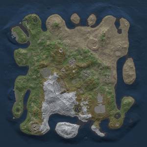 Thumbnail Rust Map: Procedural Map, Size: 3500, Seed: 413070905, 16 Monuments