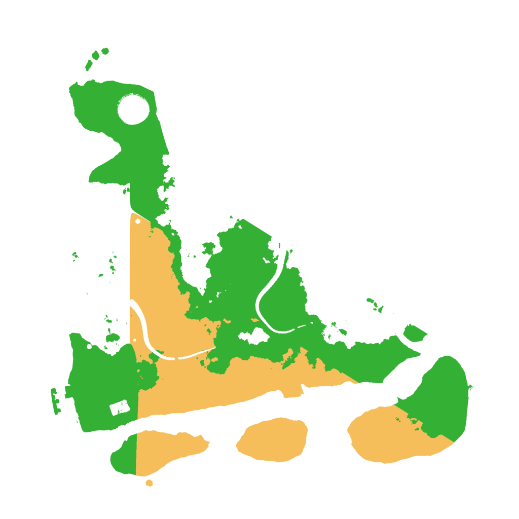Biome Rust Map: Procedural Map, Size: 3000, Seed: 648333