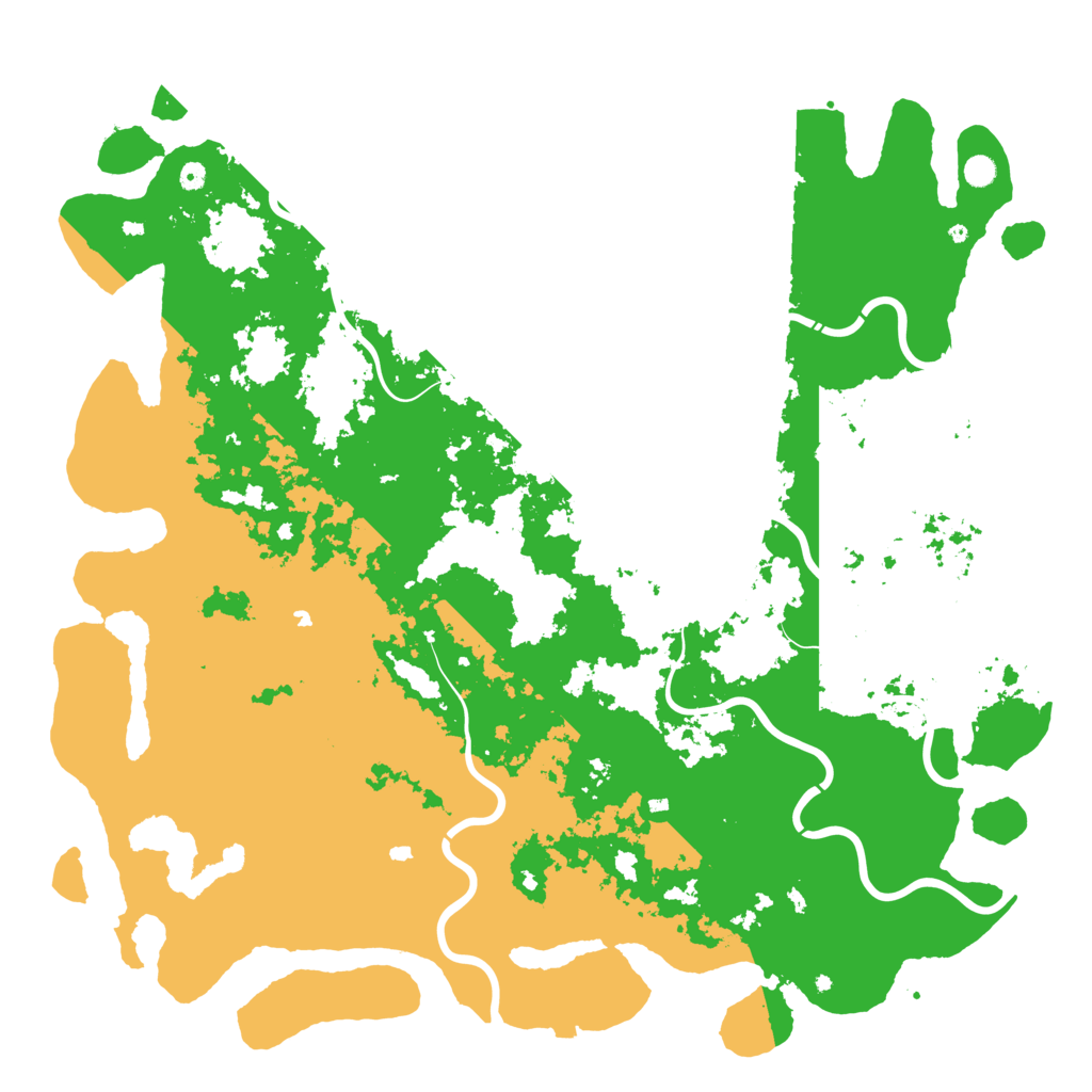 Biome Rust Map: Procedural Map, Size: 6000, Seed: 46652