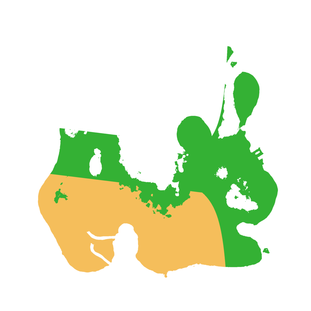 Biome Rust Map: Procedural Map, Size: 2500, Seed: 32112331
