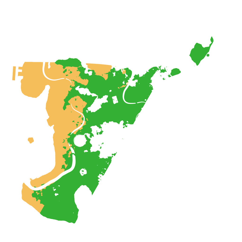 Biome Rust Map: Procedural Map, Size: 3500, Seed: 1080711036