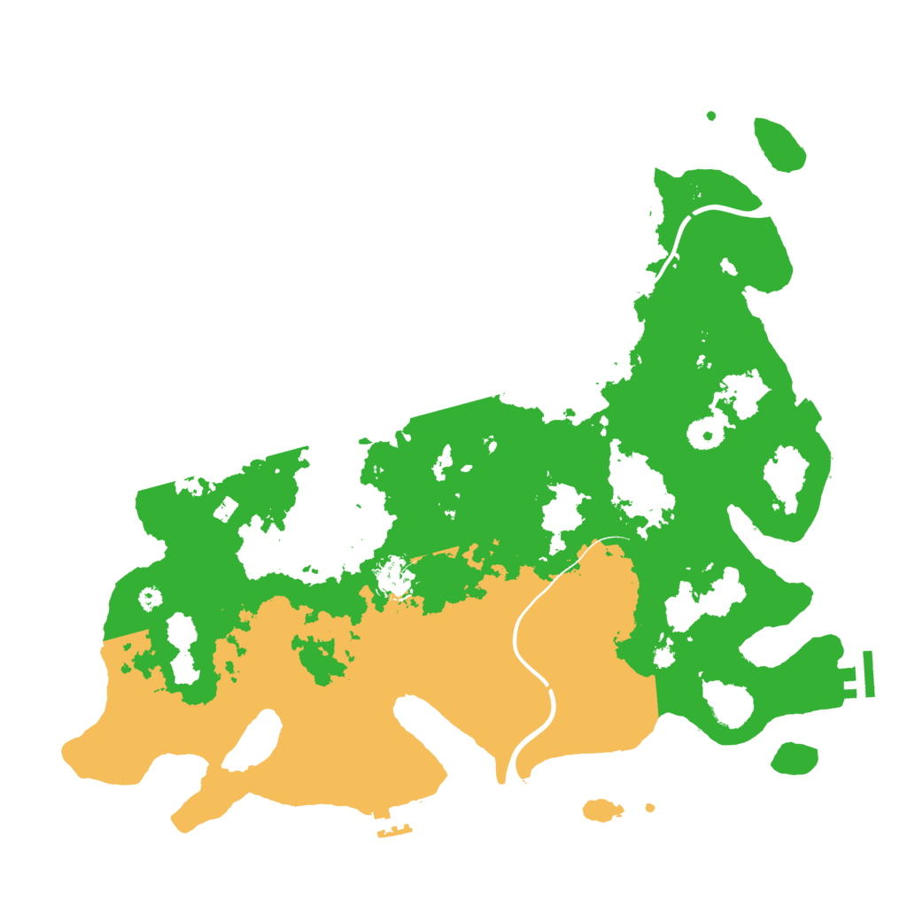 Biome Rust Map: Procedural Map, Size: 3950, Seed: 66723112