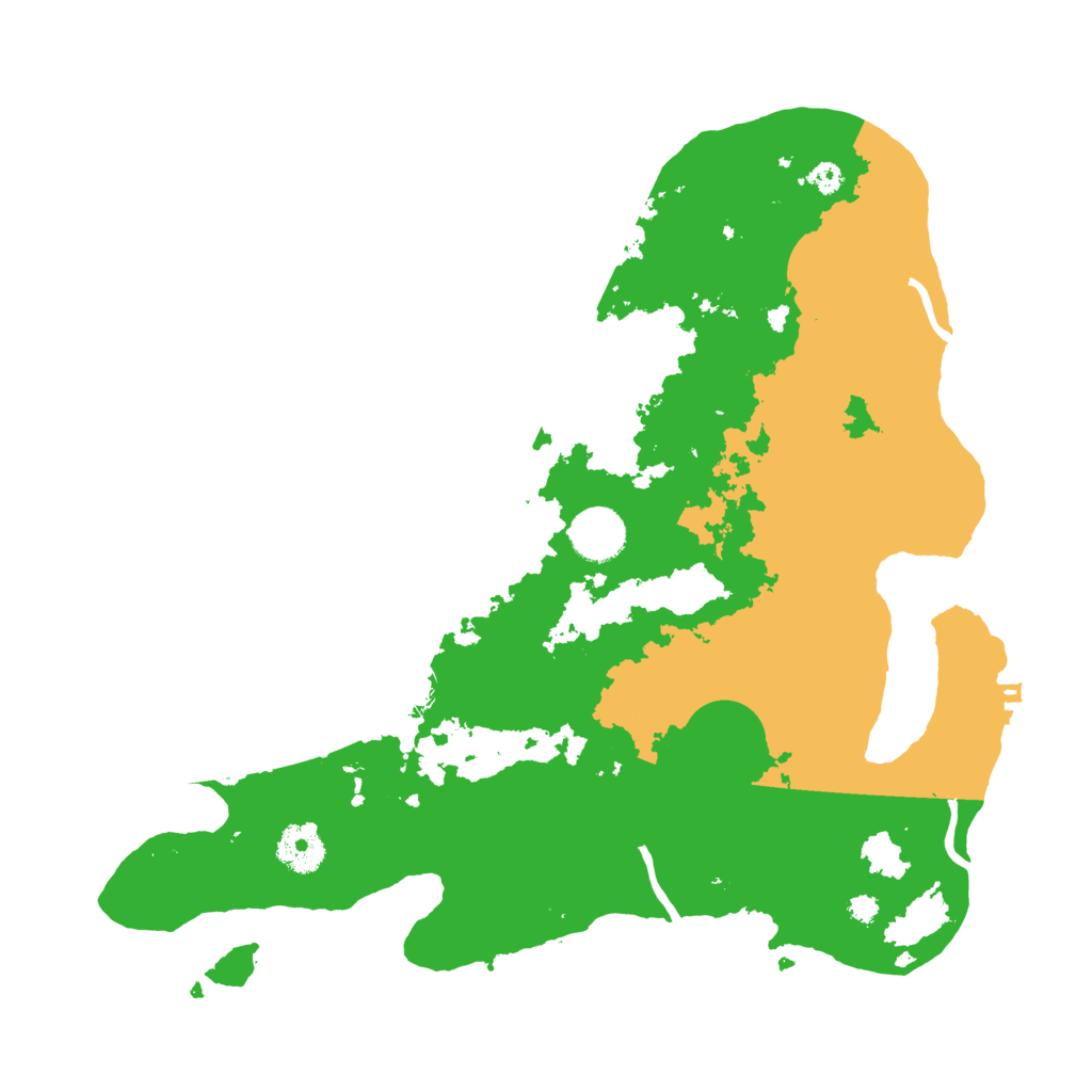 Biome Rust Map: Procedural Map, Size: 3500, Seed: 2097352513