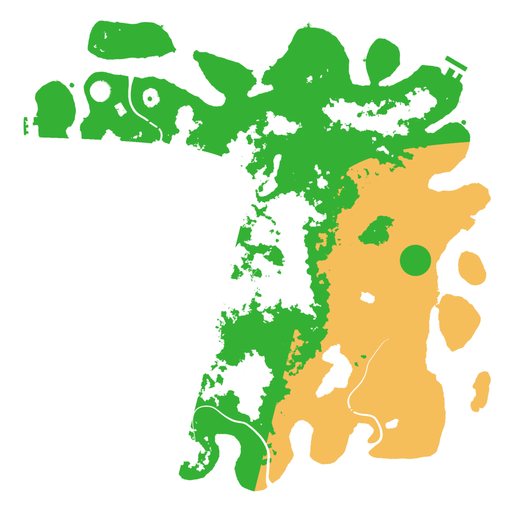Biome Rust Map: Procedural Map, Size: 4400, Seed: 70864714