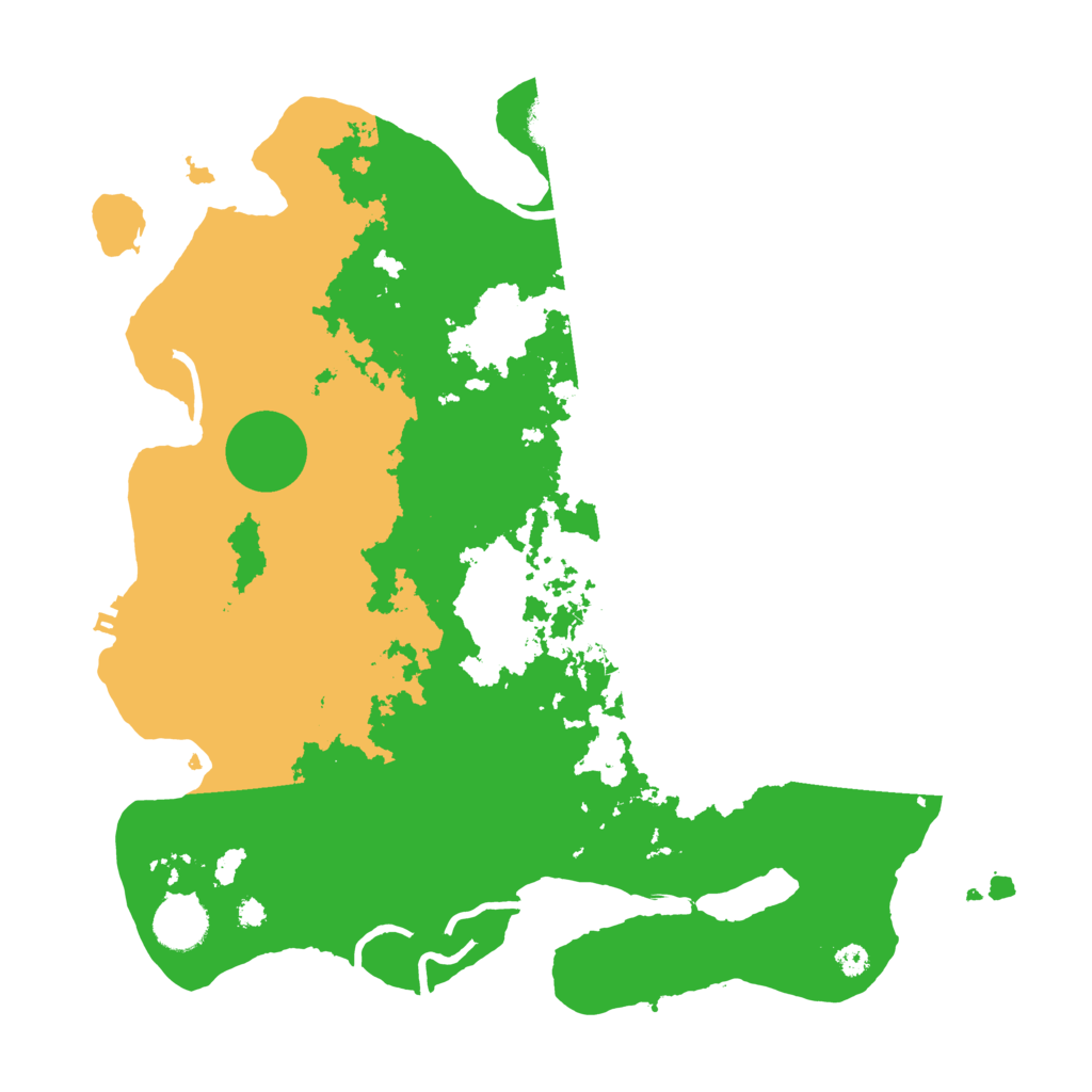 Biome Rust Map: Procedural Map, Size: 3550, Seed: 89570725