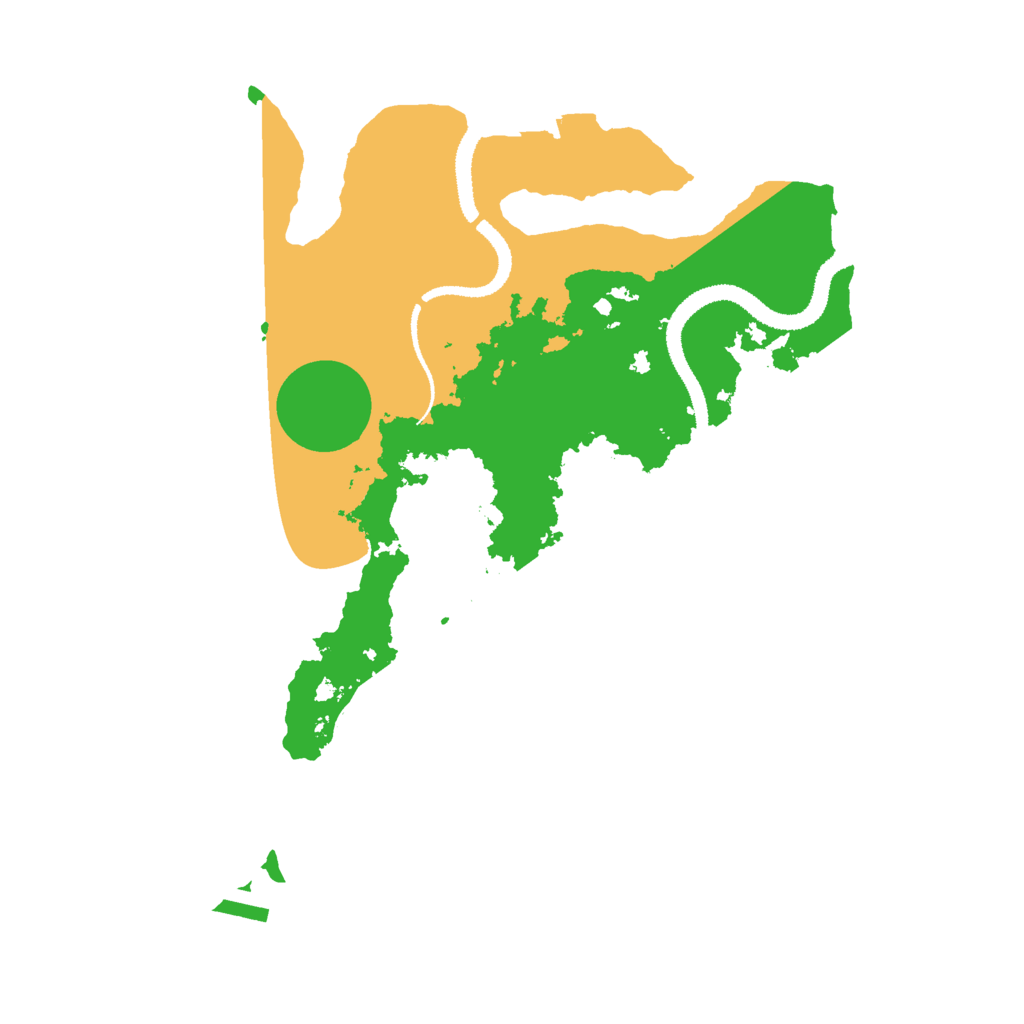 Biome Rust Map: Procedural Map, Size: 3000, Seed: 85637