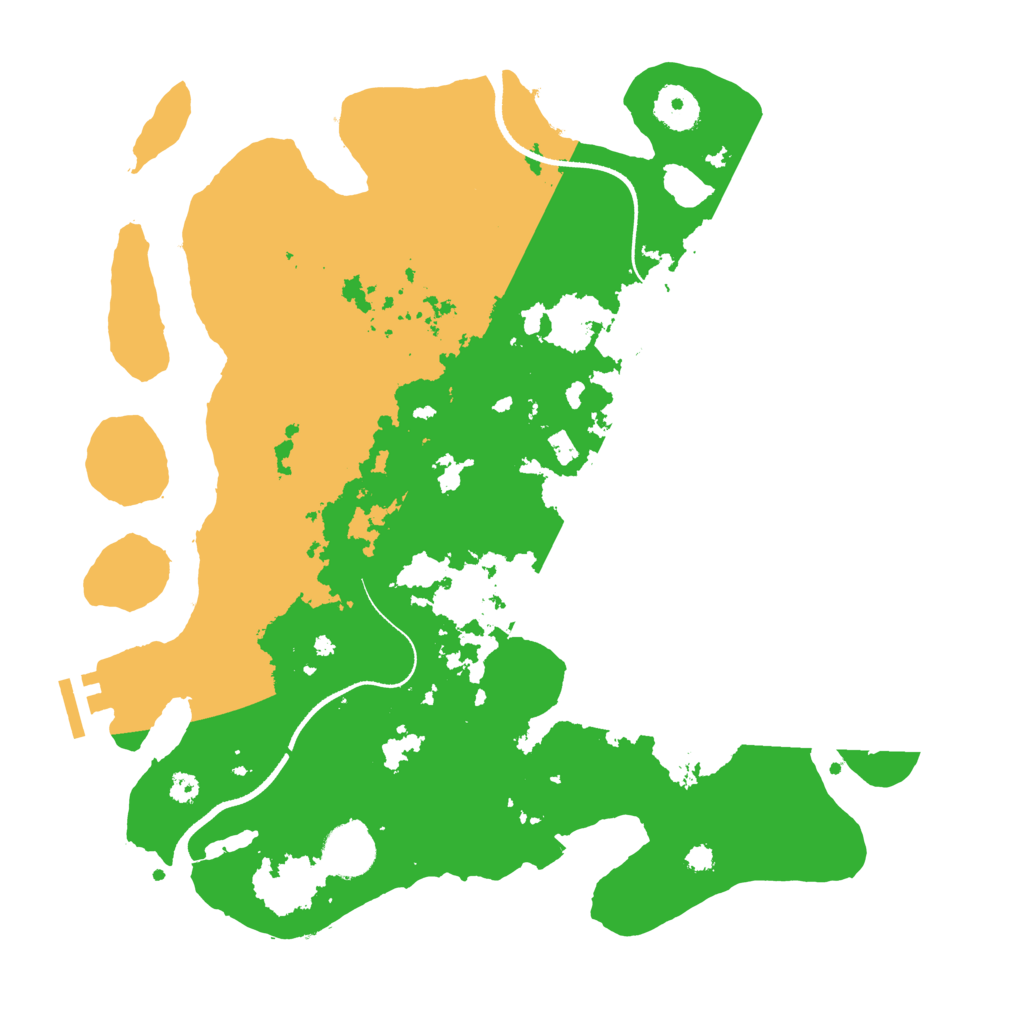 Biome Rust Map: Procedural Map, Size: 3450, Seed: 51150807