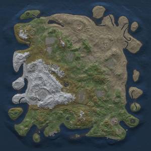 Thumbnail Rust Map: Procedural Map, Size: 4250, Seed: 3827269, 18 Monuments