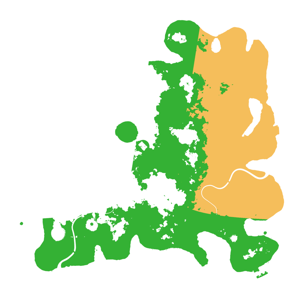 Biome Rust Map: Procedural Map, Size: 3800, Seed: 190989