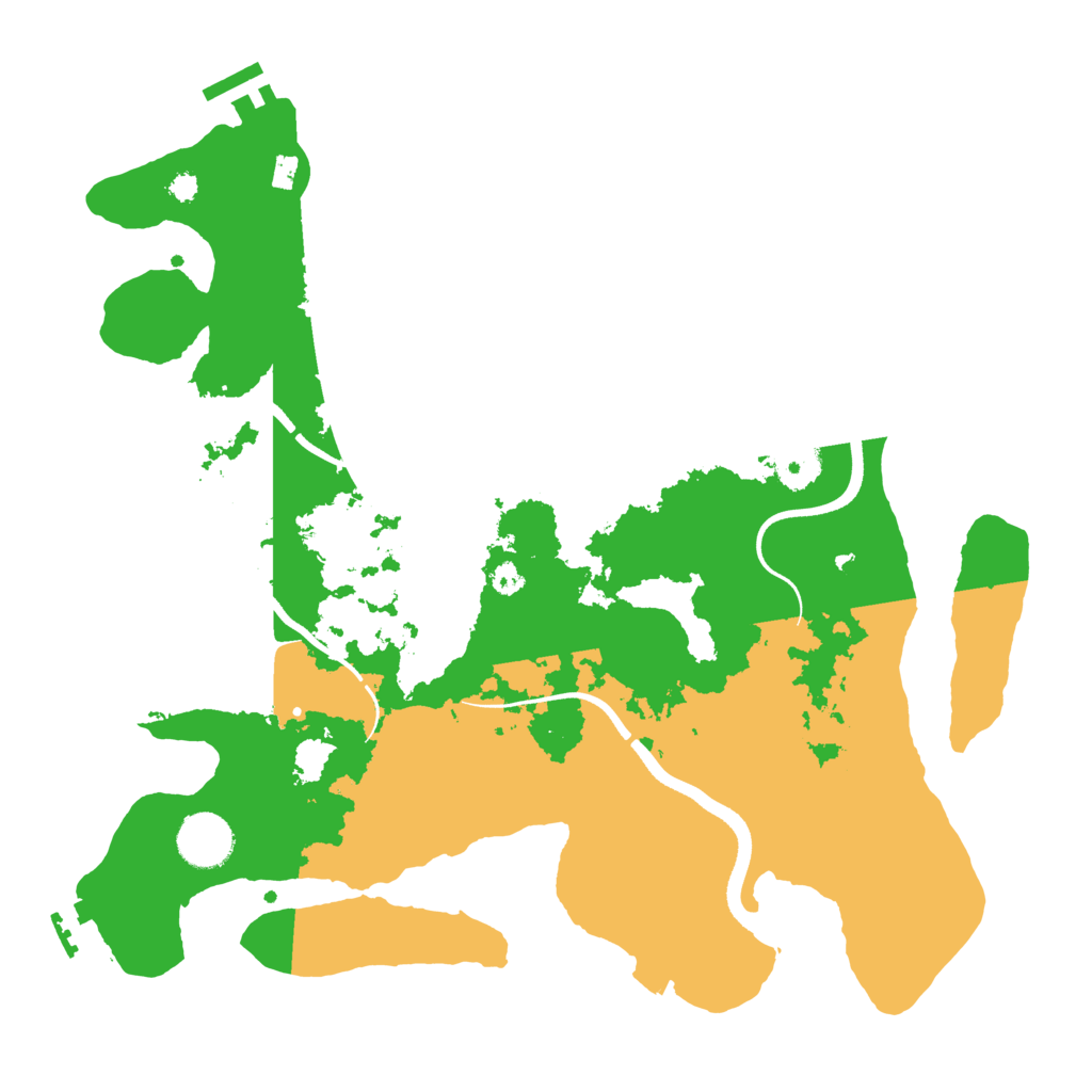 Biome Rust Map: Procedural Map, Size: 3500, Seed: 802406783
