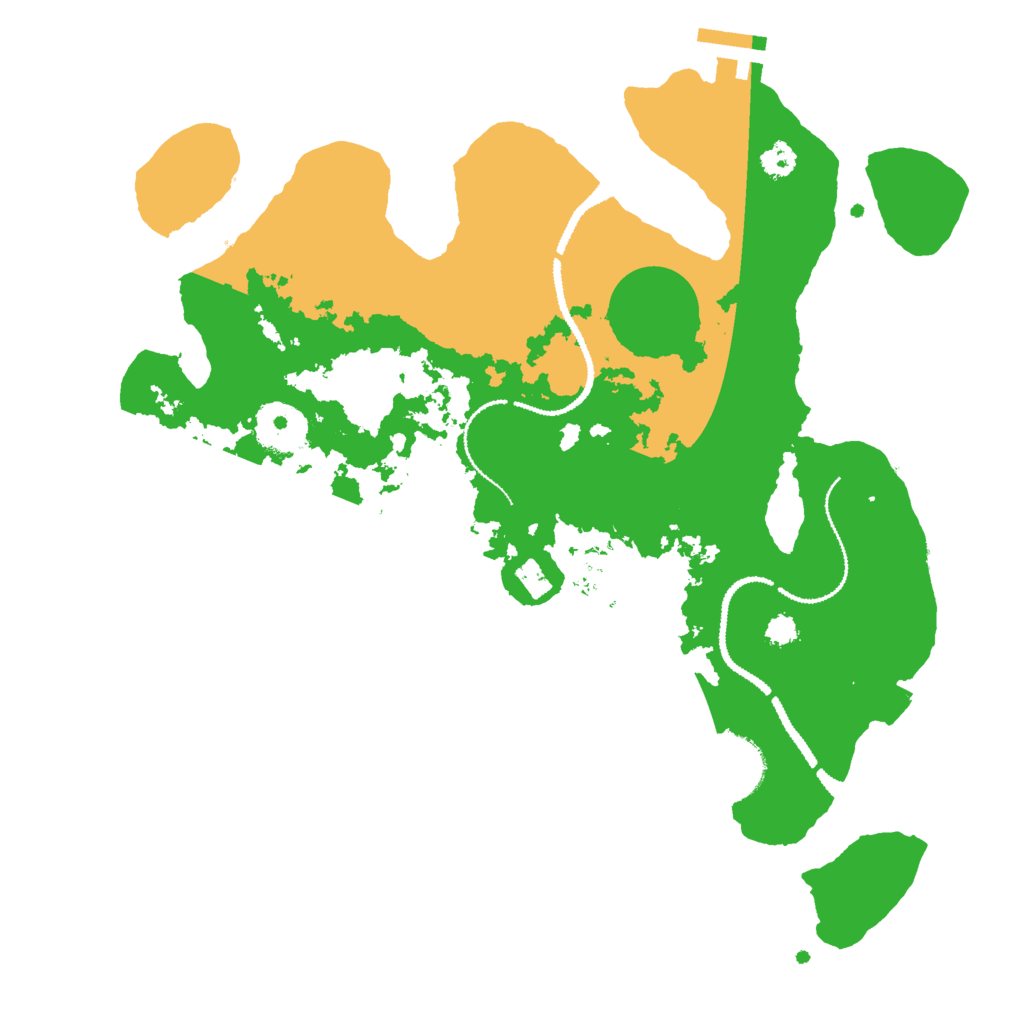Biome Rust Map: Procedural Map, Size: 3000, Seed: 632405820