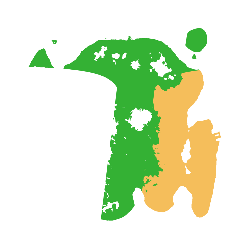 Biome Rust Map: Procedural Map, Size: 2500, Seed: 1704847598