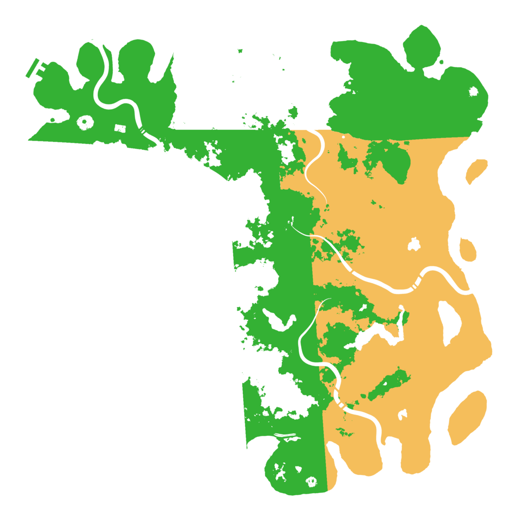 Biome Rust Map: Procedural Map, Size: 4999, Seed: 100