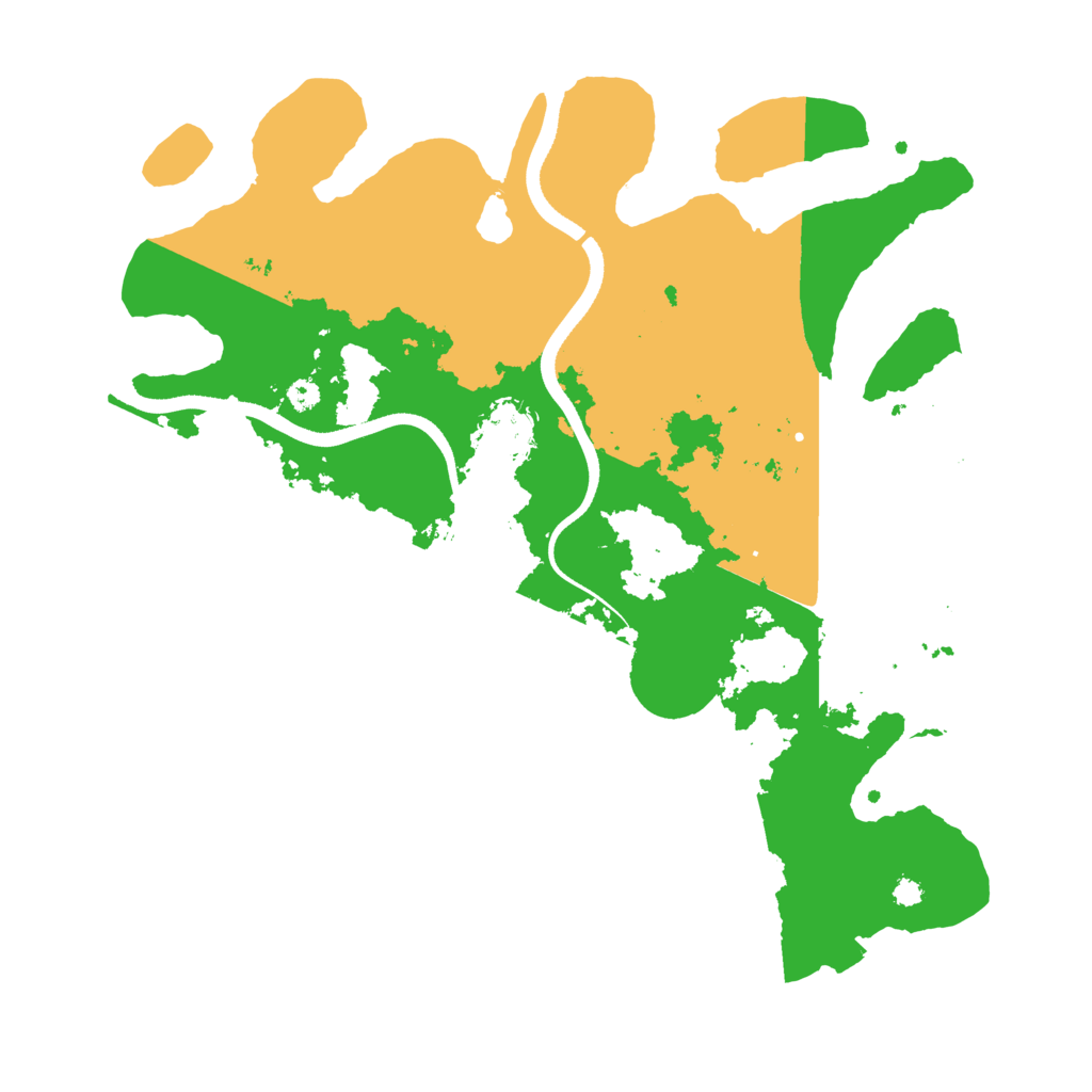 Biome Rust Map: Procedural Map, Size: 3500, Seed: 46166