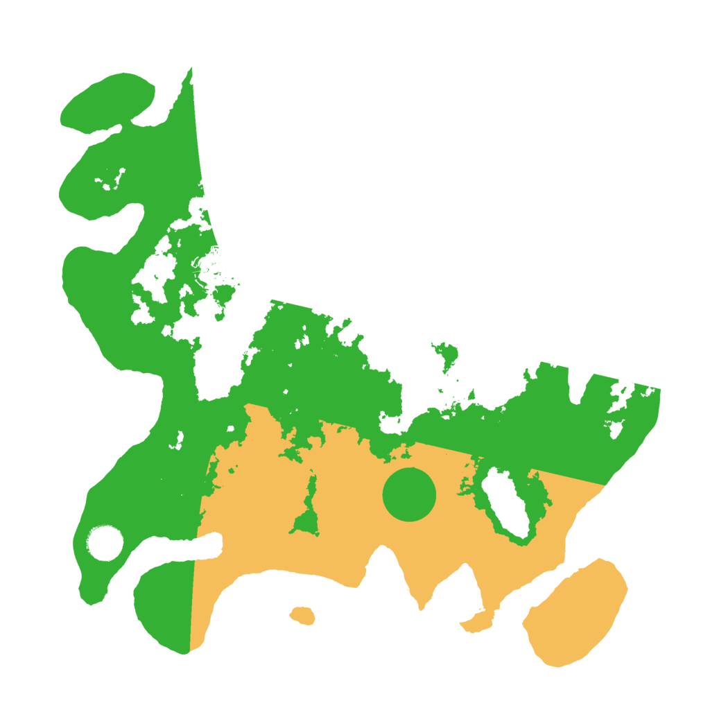 Biome Rust Map: Barren, Size: 3500, Seed: 499634105