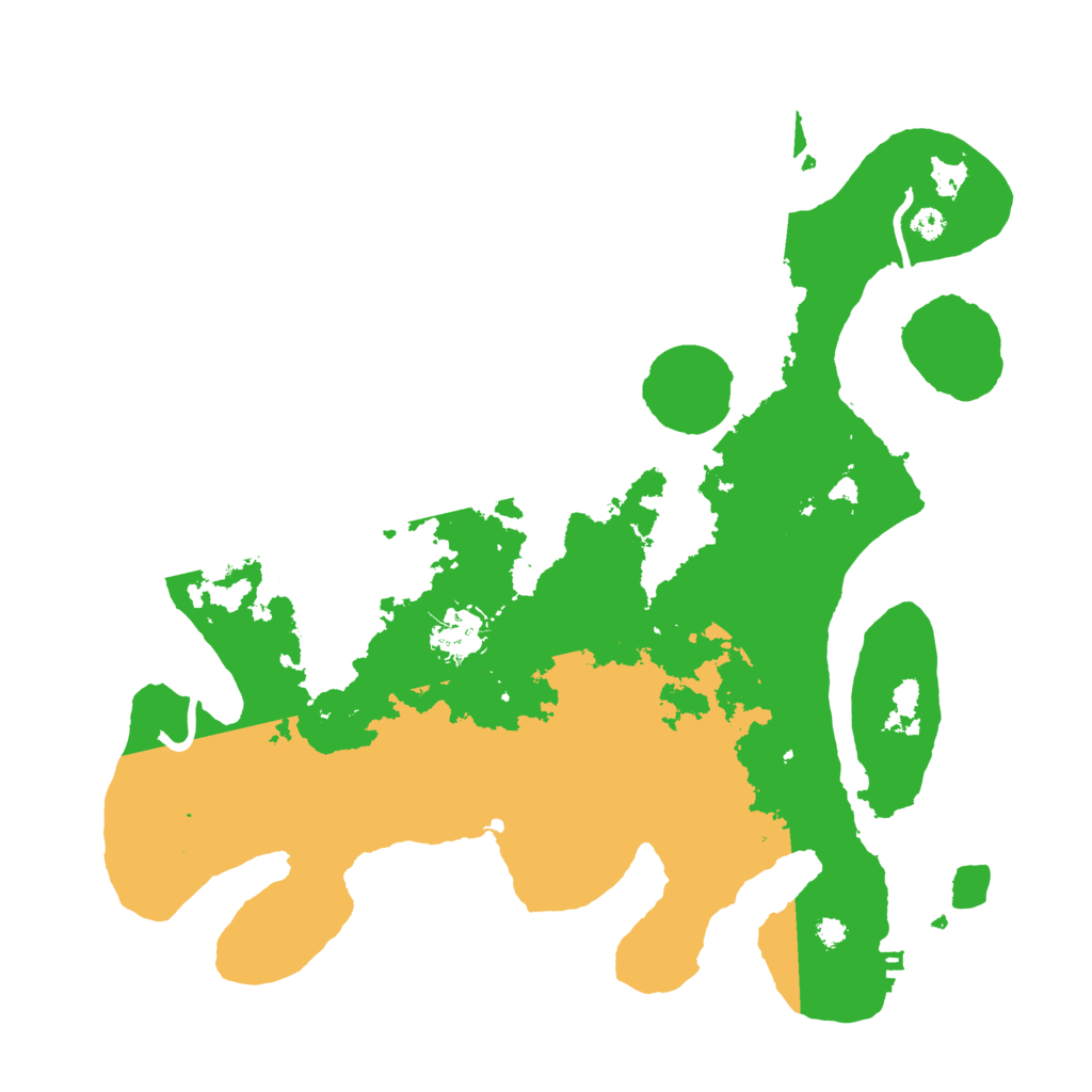 Biome Rust Map: Procedural Map, Size: 3500, Seed: 883872981