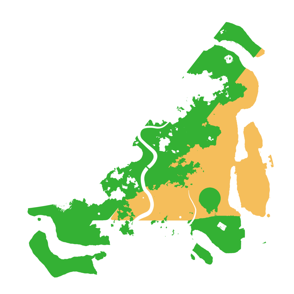 Biome Rust Map: Procedural Map, Size: 3600, Seed: 98659899