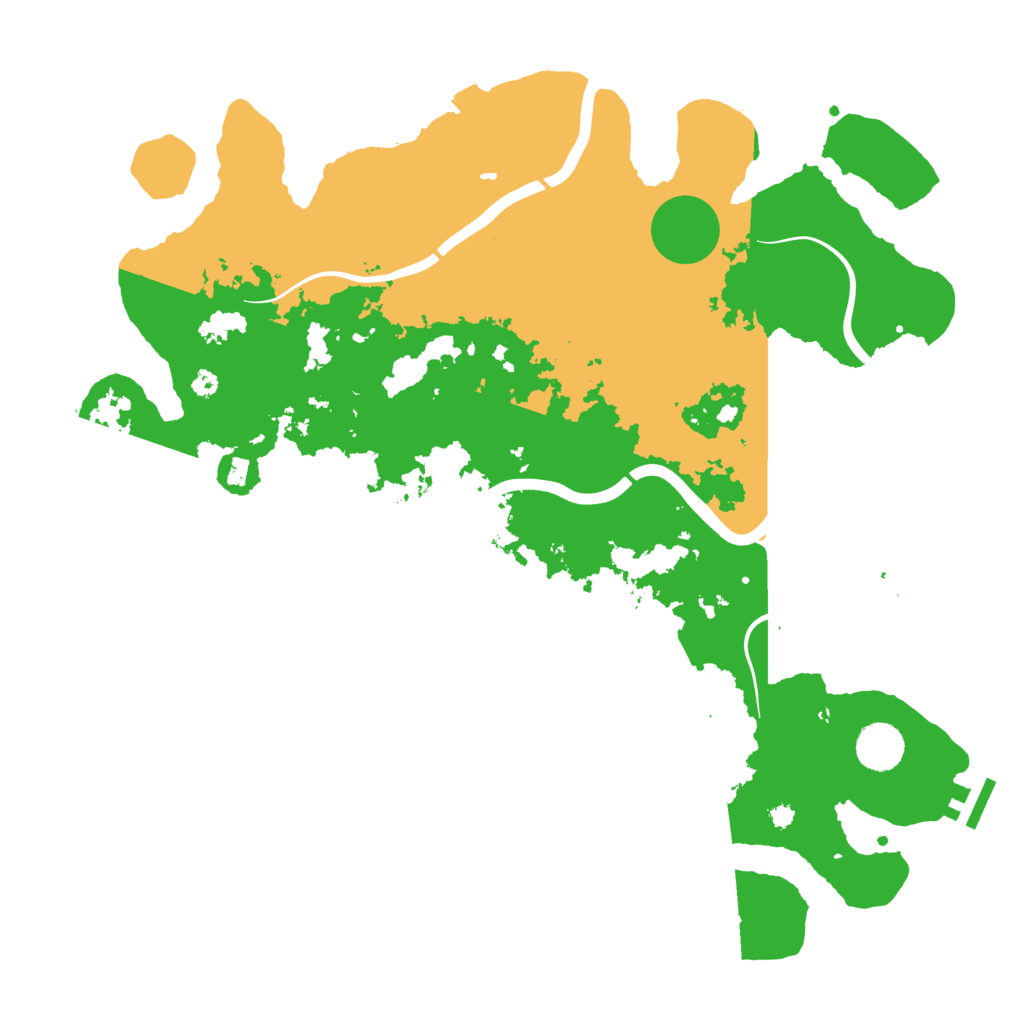 Biome Rust Map: Procedural Map, Size: 3950, Seed: 26845345