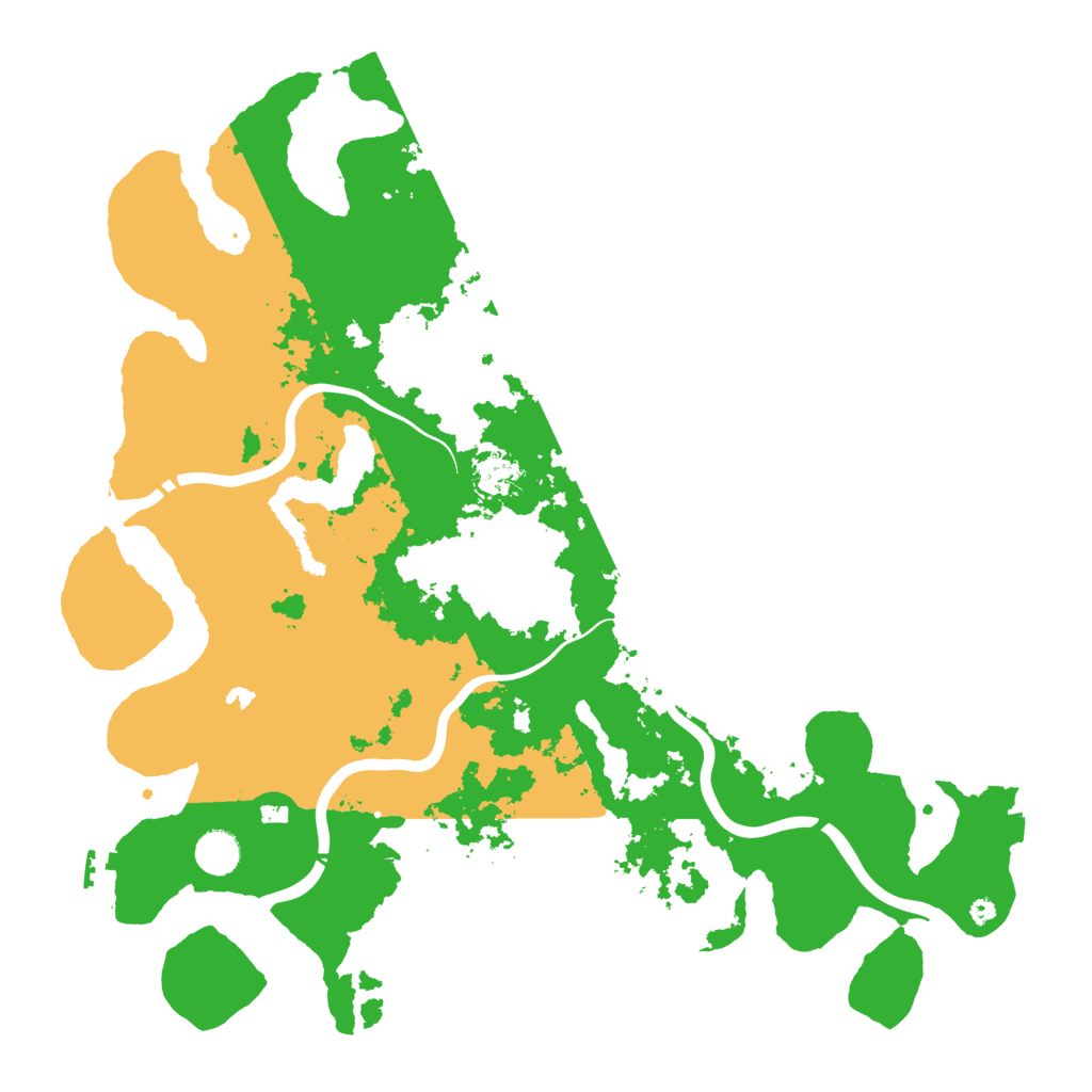 Biome Rust Map: Procedural Map, Size: 4300, Seed: 72804882