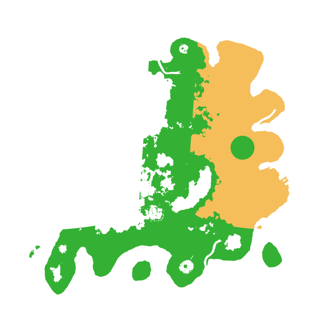 Biome Rust Map: Procedural Map, Size: 3500, Seed: 870086513