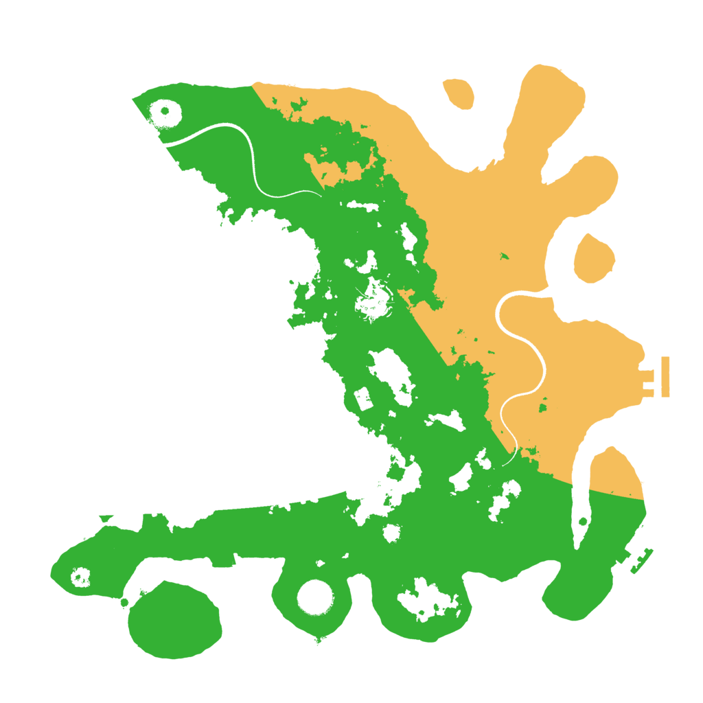 Biome Rust Map: Procedural Map, Size: 3500, Seed: 960639489